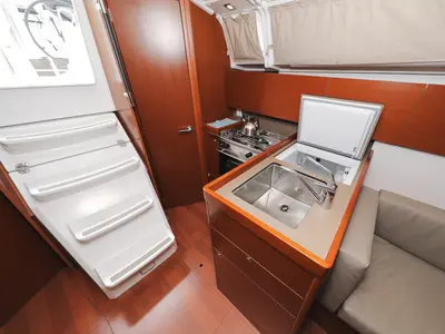 Galley of Idila, a Beneteau Oceanis 35.1 sailboat at Općina Sukošan, Croatia