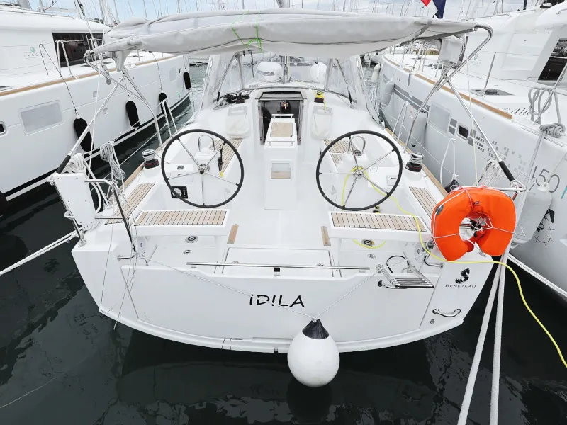 Exterior view of Idila, a Beneteau Oceanis 35.1 sailboat at Općina Sukošan, Croatia