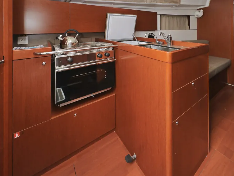 Galley of Idila, a Beneteau Oceanis 35.1 sailboat at Općina Sukošan, Croatia
