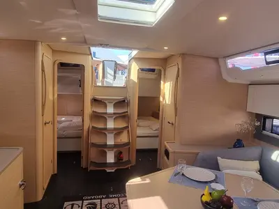 Salon of NN, a Dufour 44 sailboat at Vallauris, France