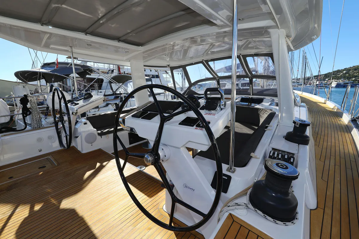 Citrus, a Hanse 588 sailboat at Seget Donji, Croatia