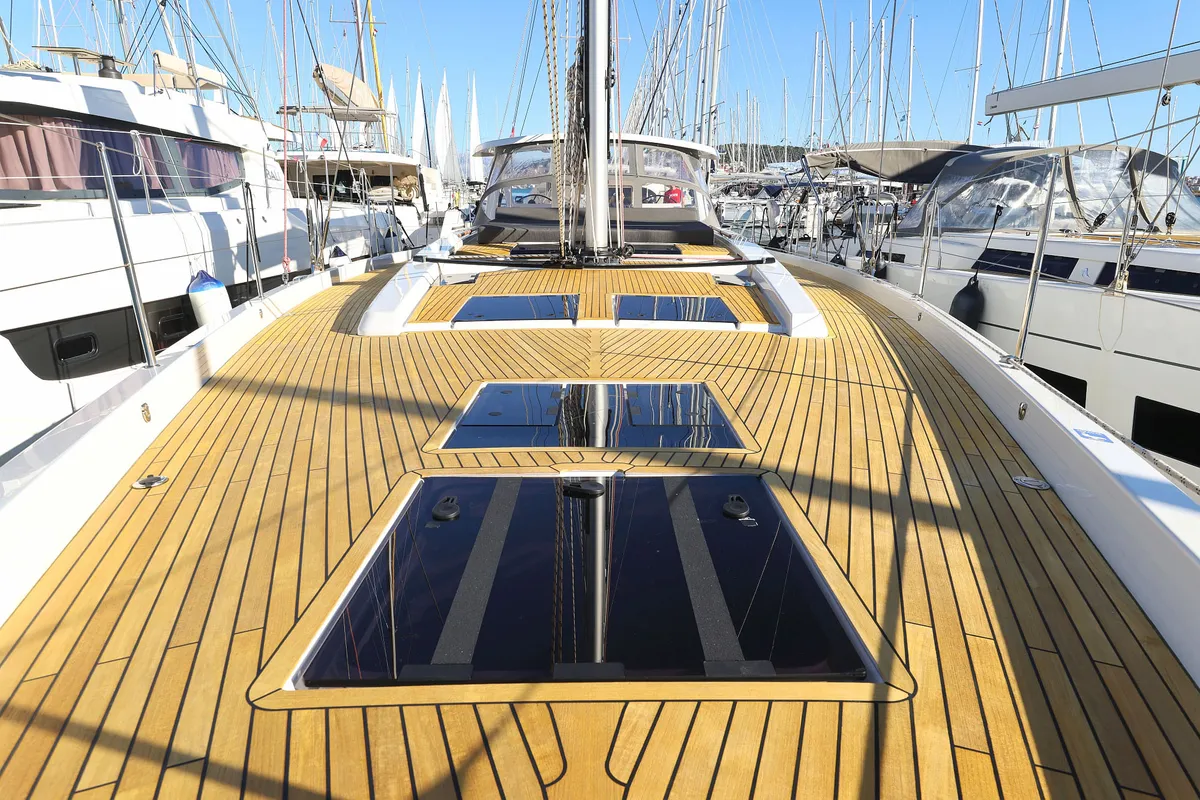 Citrus, a Hanse 588 sailboat at Seget Donji, Croatia