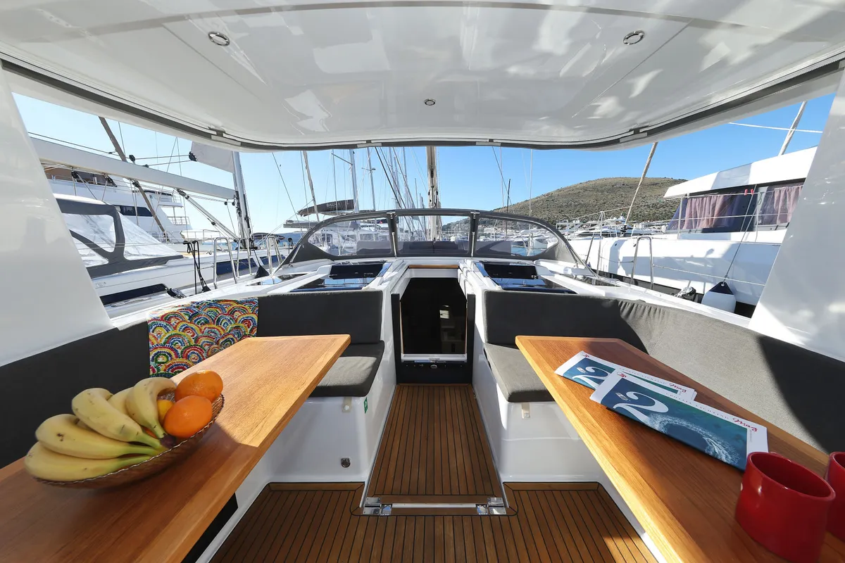 Citrus, a Hanse 588 sailboat at Seget Donji, Croatia