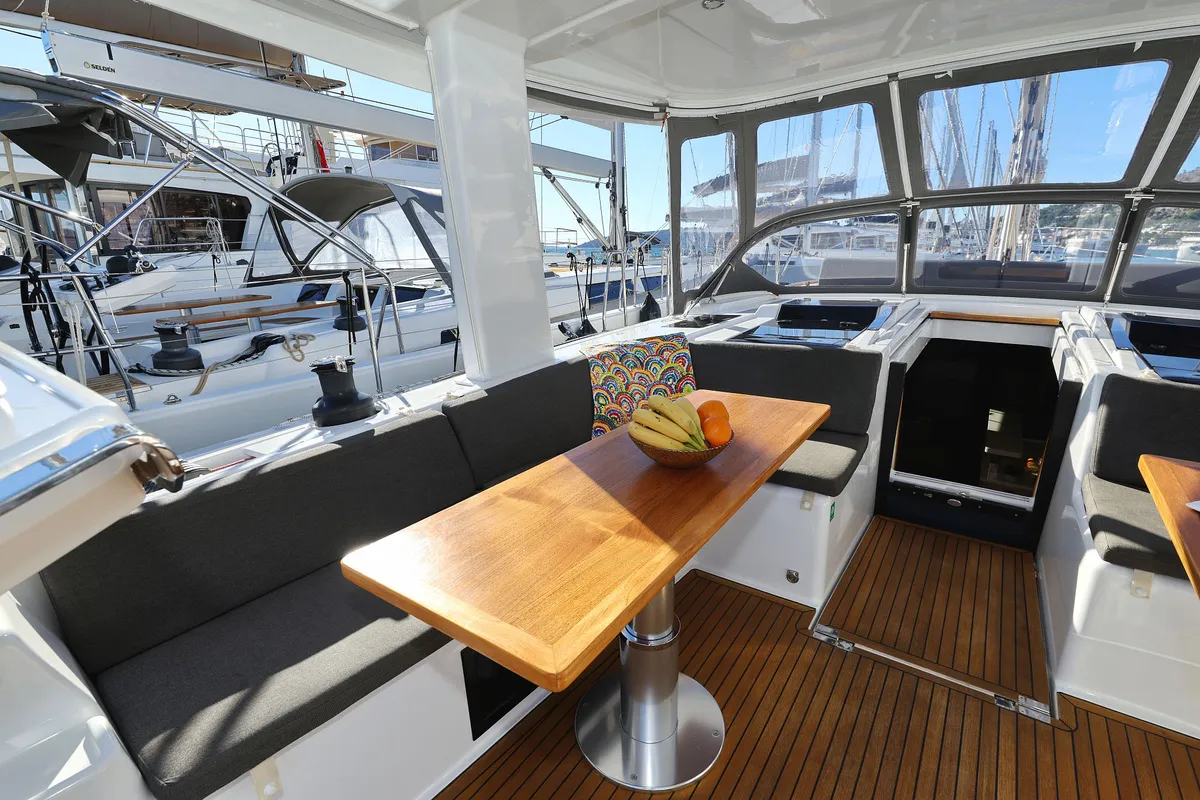 Citrus, a Hanse 588 sailboat at Seget Donji, Croatia