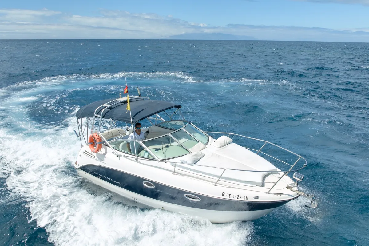 Armani, a Motorboat motorboat at Adeje, Spain