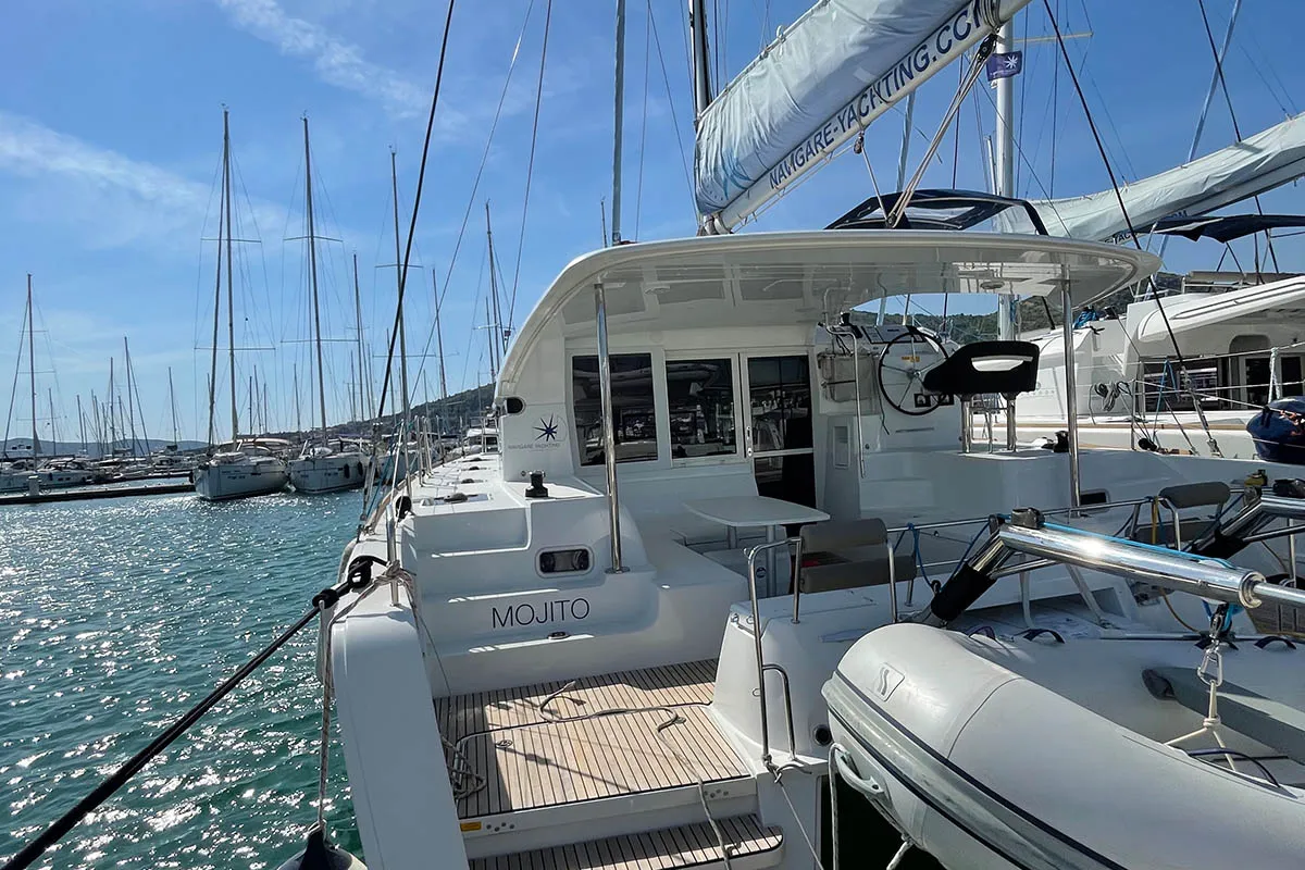 Mojito, a Lagoon 40 catamaran at Seget Donji, Croatia