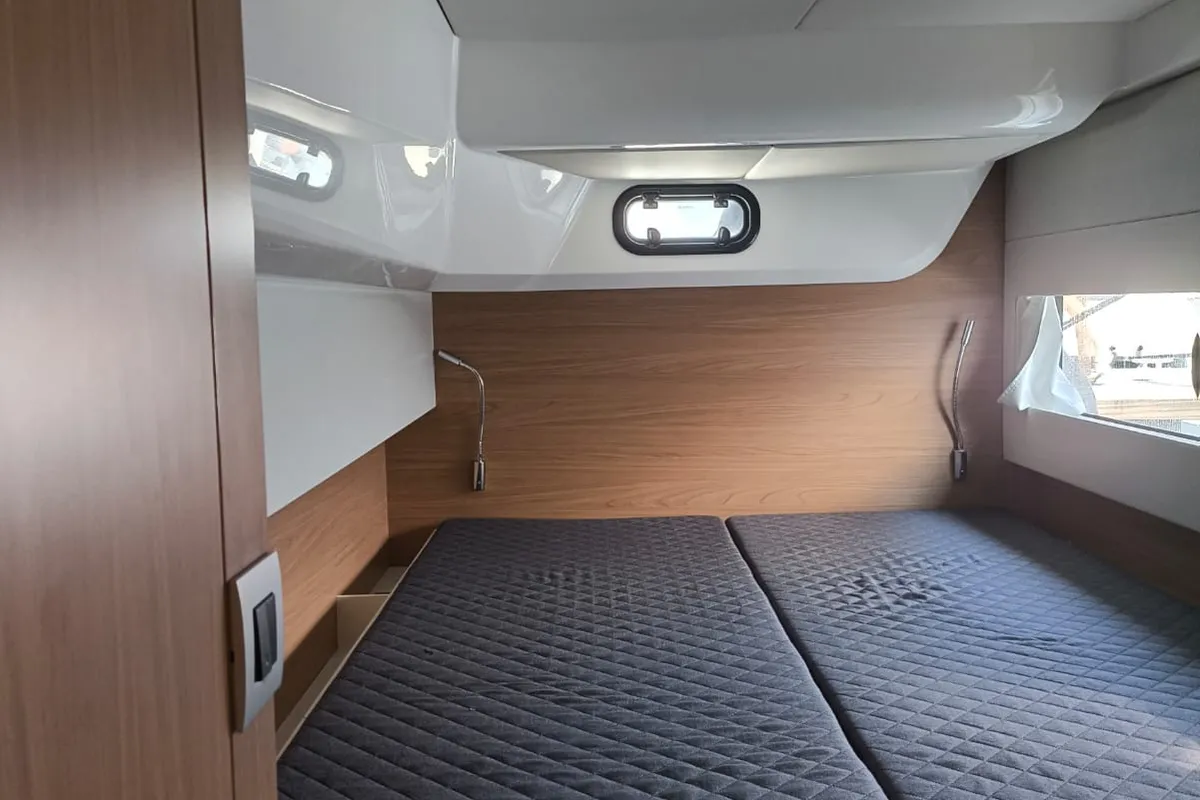 Cabin on Timeless, a Bali Catsmart catamaran at Ellomenos, Greece