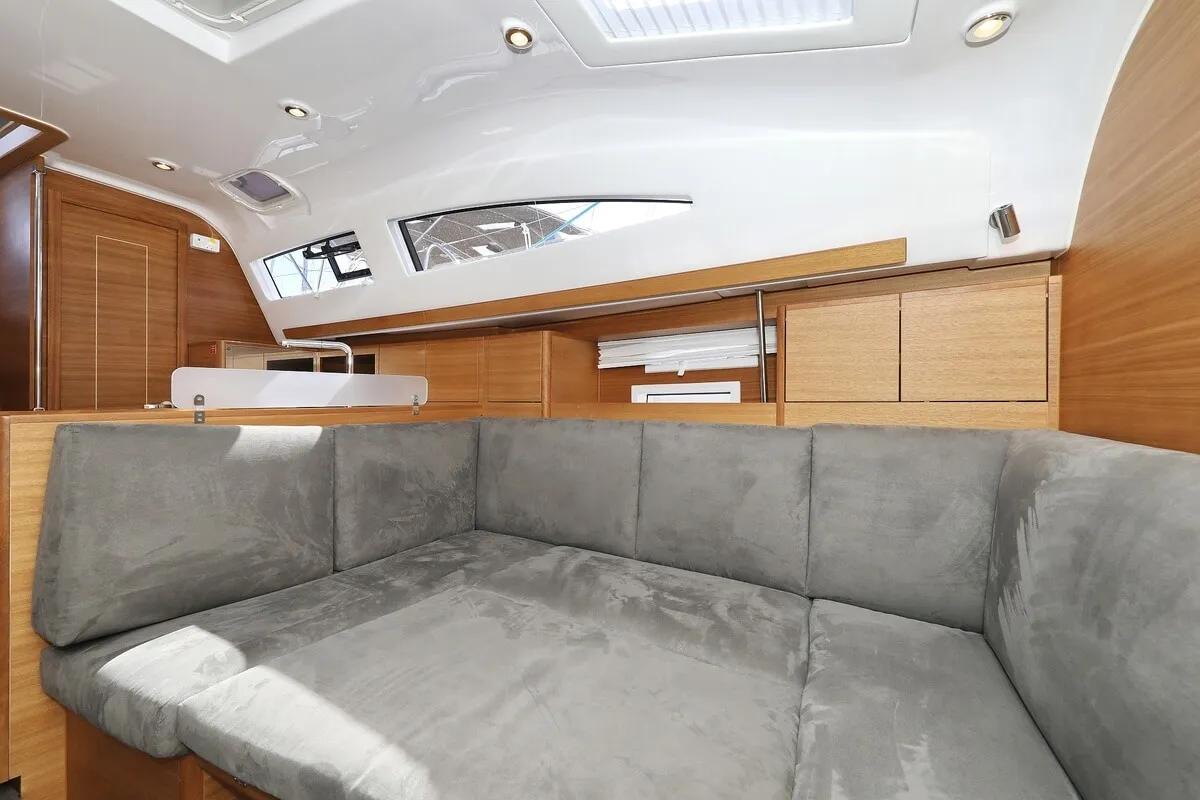 Salon of Valata, a Elan Impression 40.1 sailboat at Pirovac, Croatia