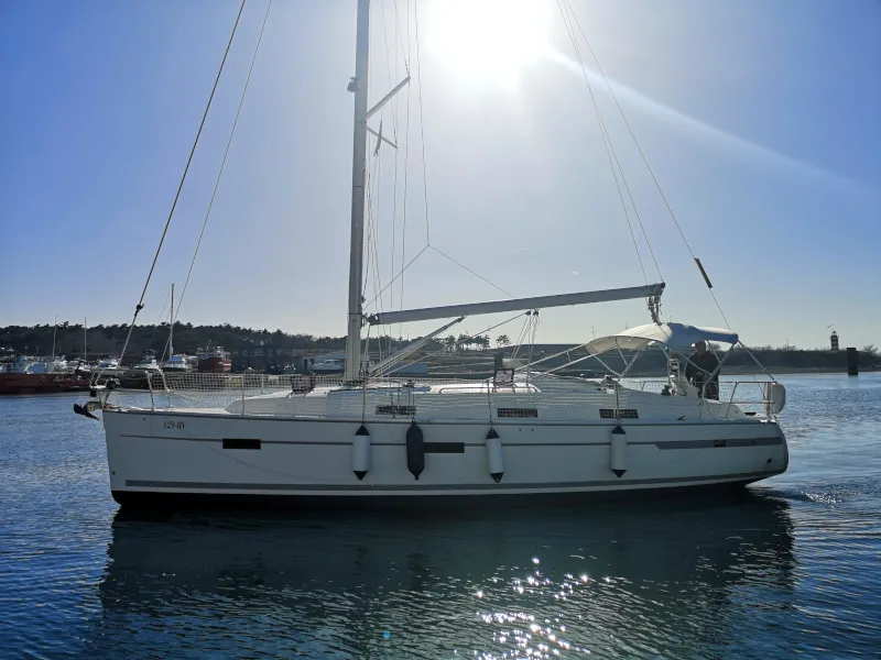 Exterior view of Tamra, a Bavaria 36 sailboat at Kraljevica, Croatia