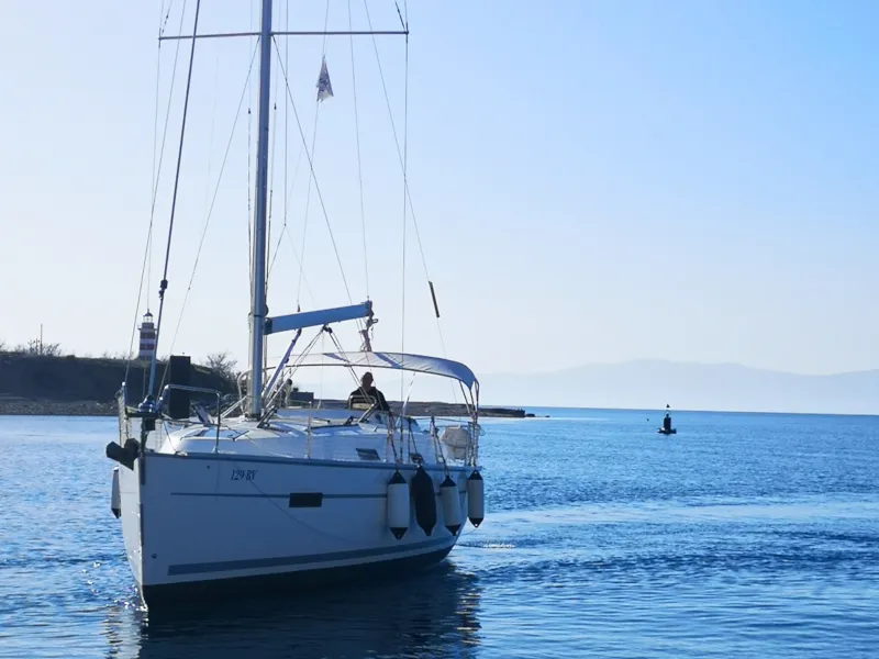 Exterior view of Tamra, a Bavaria 36 sailboat at Kraljevica, Croatia