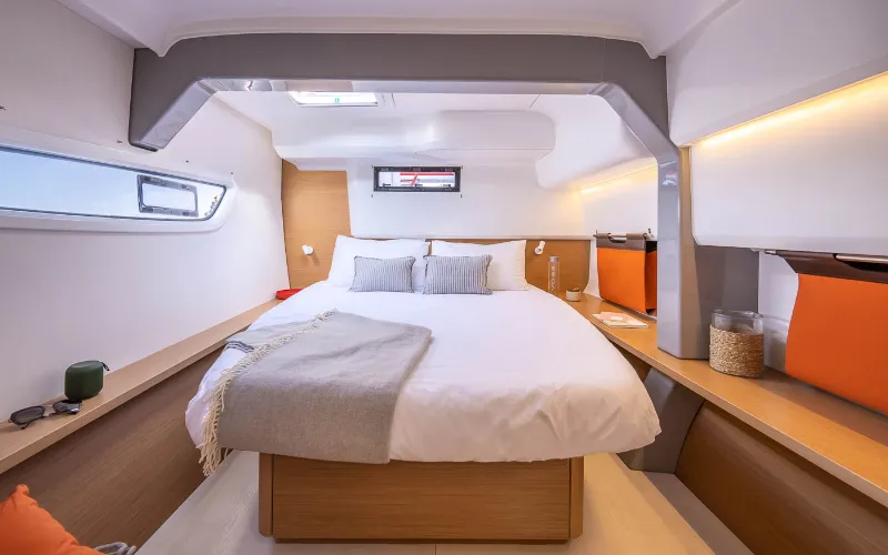 Cabin on Mon Bijou, a Excess 14 catamaran at Toulon, France