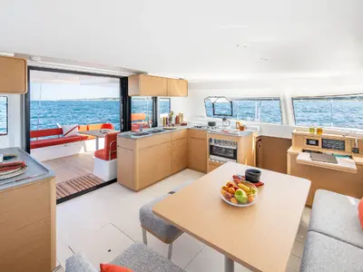 Galley of Mon Bijou, a Excess 14 catamaran at Toulon, France