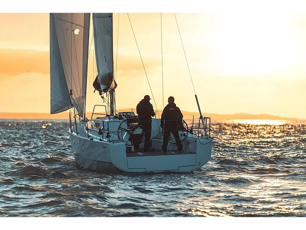 Lirain Tres, a Elan E4 sailboat at Vigo, Spain
