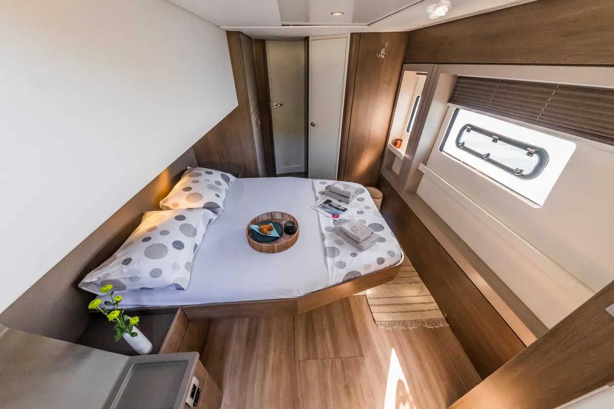 Cabin on Bon Vivant, a Bali 4.8 catamaran at Grad Kaštela, Croatia