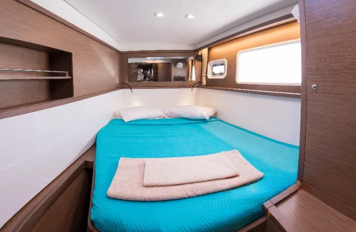 Cabin on Mary One, a Lagoon 450 F catamaran at Municipal Unit of Palairos, Greece