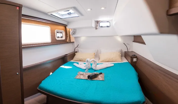 Cabin on Mary One, a Lagoon 450 F catamaran at Municipal Unit of Palairos, Greece