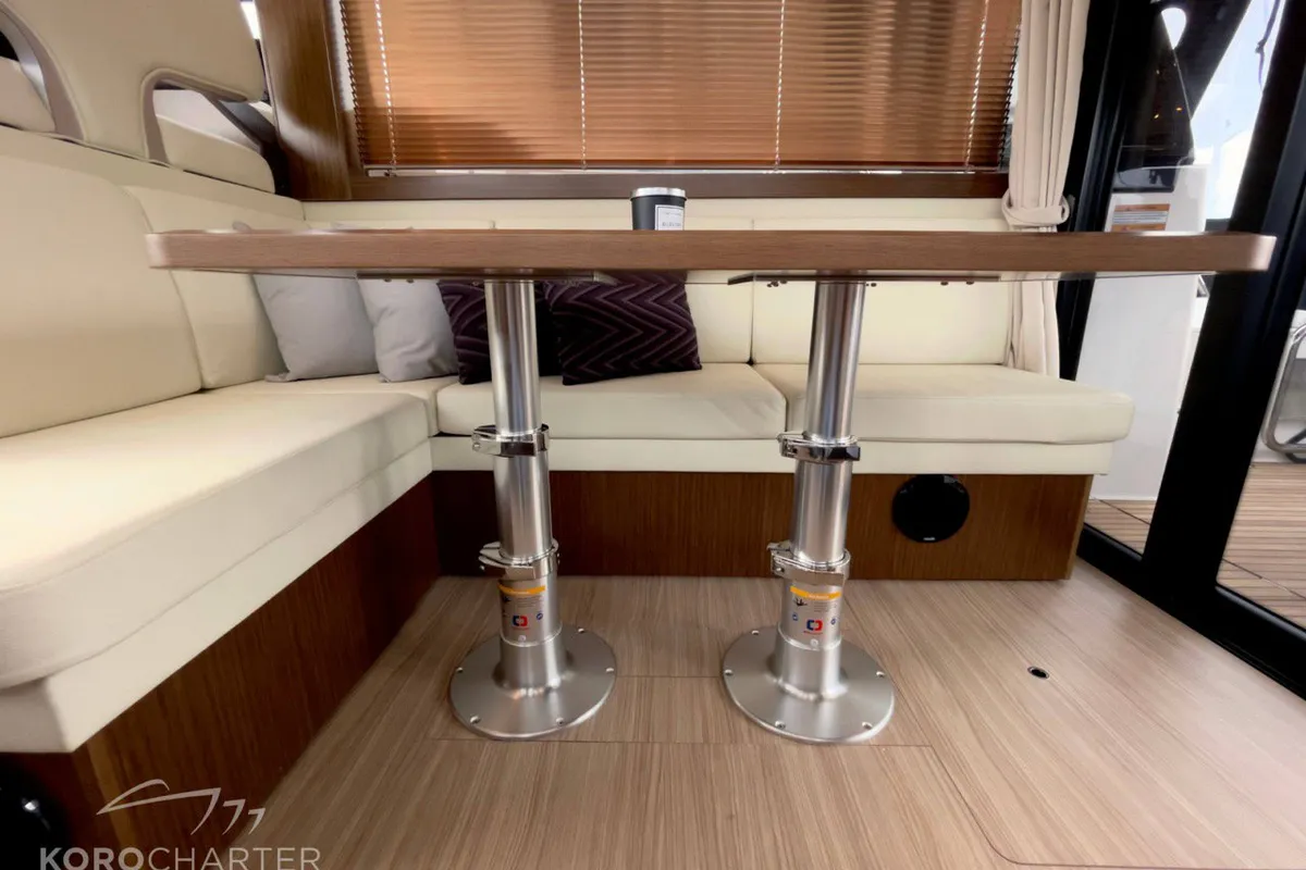 Spaceship, a Bavaria Virtess 420 Fly motor yacht at Punat, Croatia