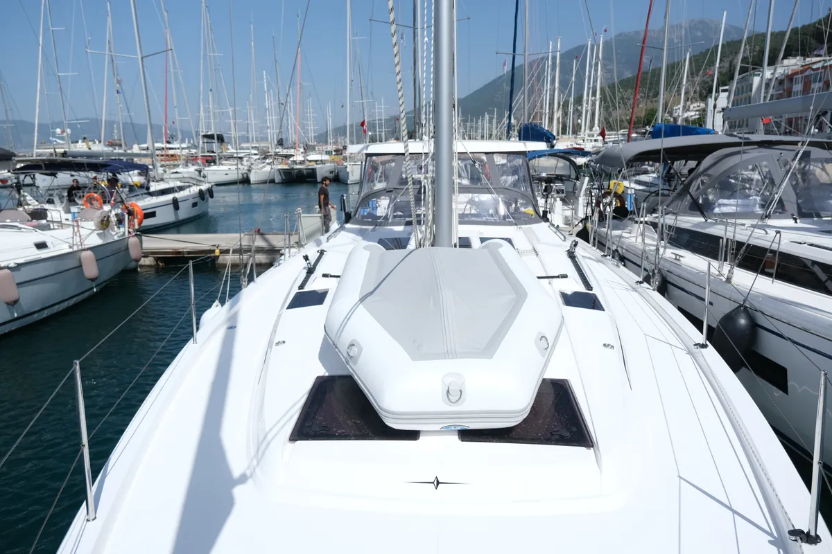 Daviana, a Bavaria C46 sailboat at Fethiye, Turkey