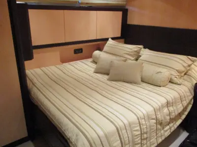 Cabin on Gagagri, a Gulet Mangusta 72 motor yacht at Salerno, Italy