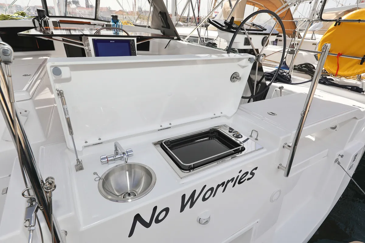 No Worries, a Dufour 41 sailboat at Grad Biograd na Moru, Croatia