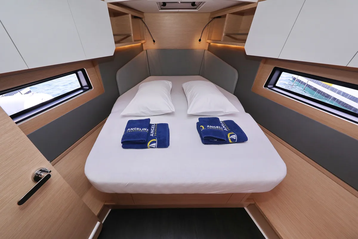 Galley of No Worries, a Dufour 41 sailboat at Grad Biograd na Moru, Croatia