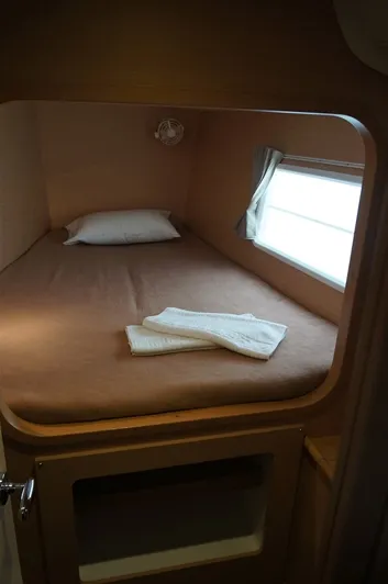 Cabin on Dido, a Lagoon 380 S2 catamaran at Kontokali, Greece