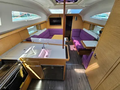 Galley of Orca.I, a Elan Impression 40 sailboat at Izola / Isola, Slovenia