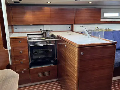 Galley of Punta d'Oro, a AD Boats Salona 38 sailboat at Heiligenhafen, Germany