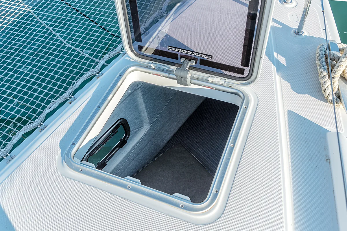 Beatrix, a Lagoon 42 catamaran at Cagliari, Italy
