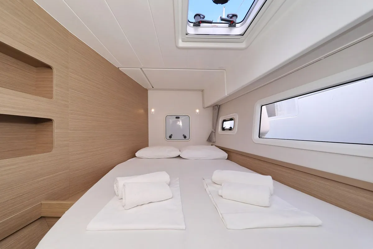 Cabin on Lagoon 42, a catamaran at Sukošan, Croatia