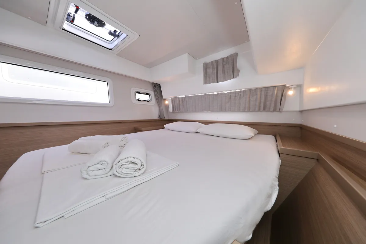 Cabin on Lagoon 42, a catamaran at Sukošan, Croatia