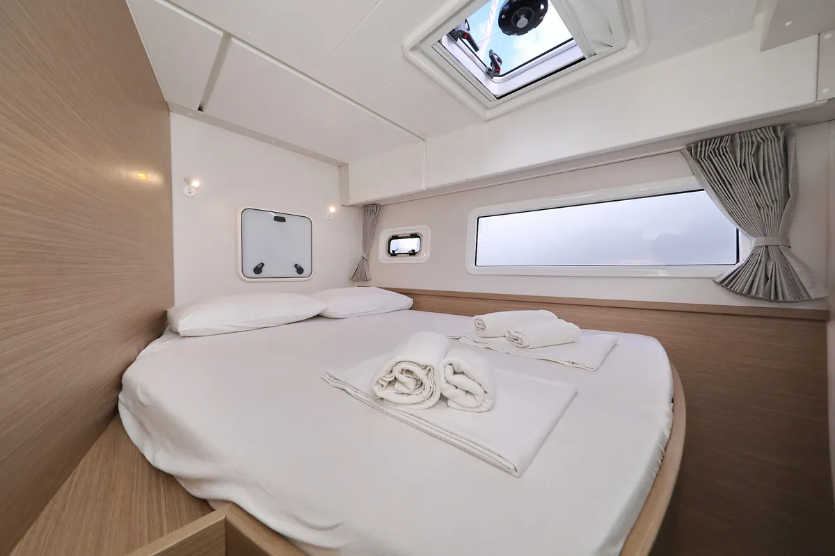 Cabin on Lagoon 42, a catamaran at Sukošan, Croatia