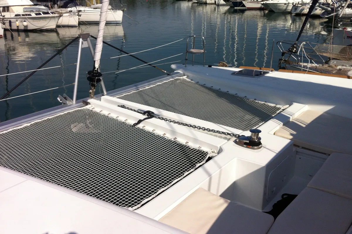 Deck of Bevanda, a Lagoon 450 catamaran at Općina Medulin, Croatia