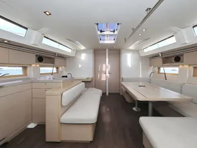 Salon of Jupiter, a Beneteau Oceanis 51.1 sailboat at Grad Biograd na Moru, Croatia