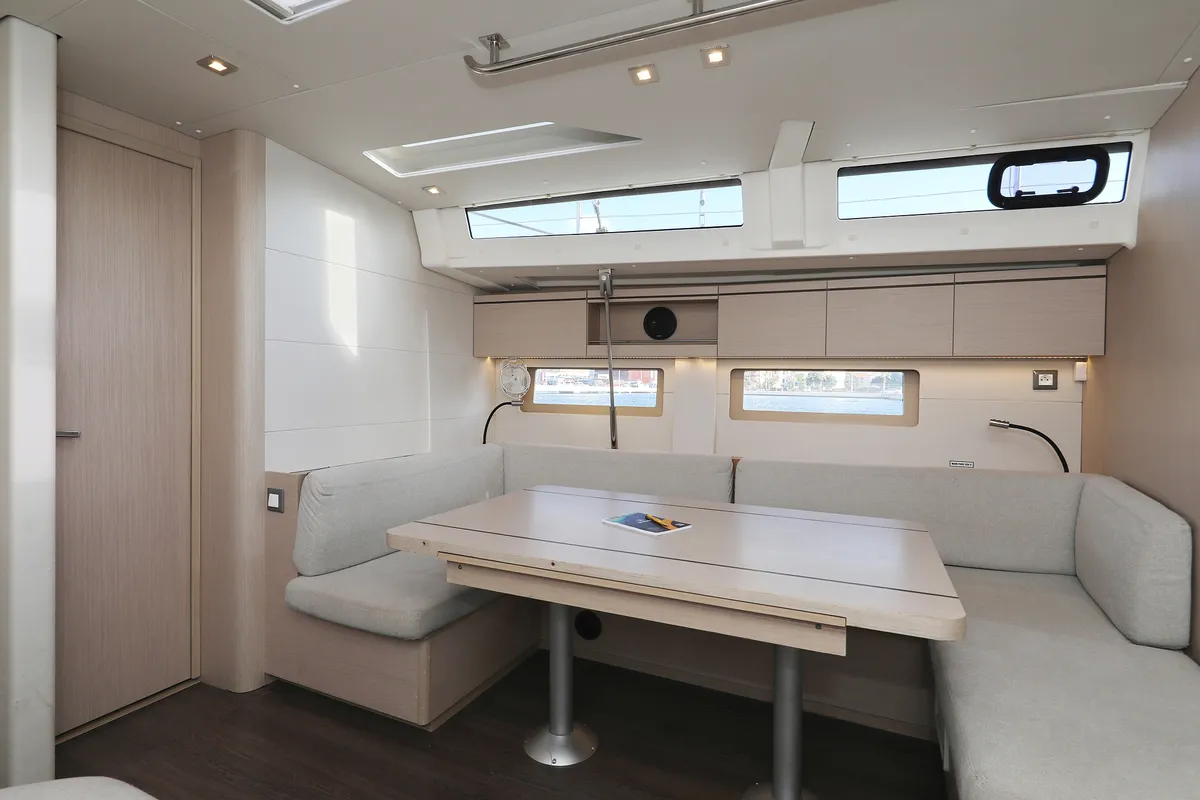 Salon of Jupiter, a Beneteau Oceanis 51.1 sailboat at Grad Biograd na Moru, Croatia