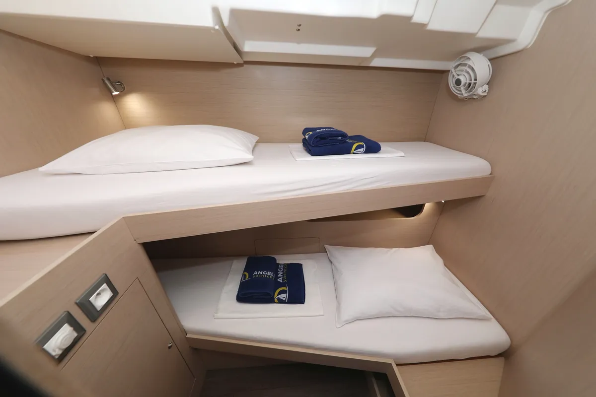 Salon of Jupiter, a Beneteau Oceanis 51.1 sailboat at Grad Biograd na Moru, Croatia