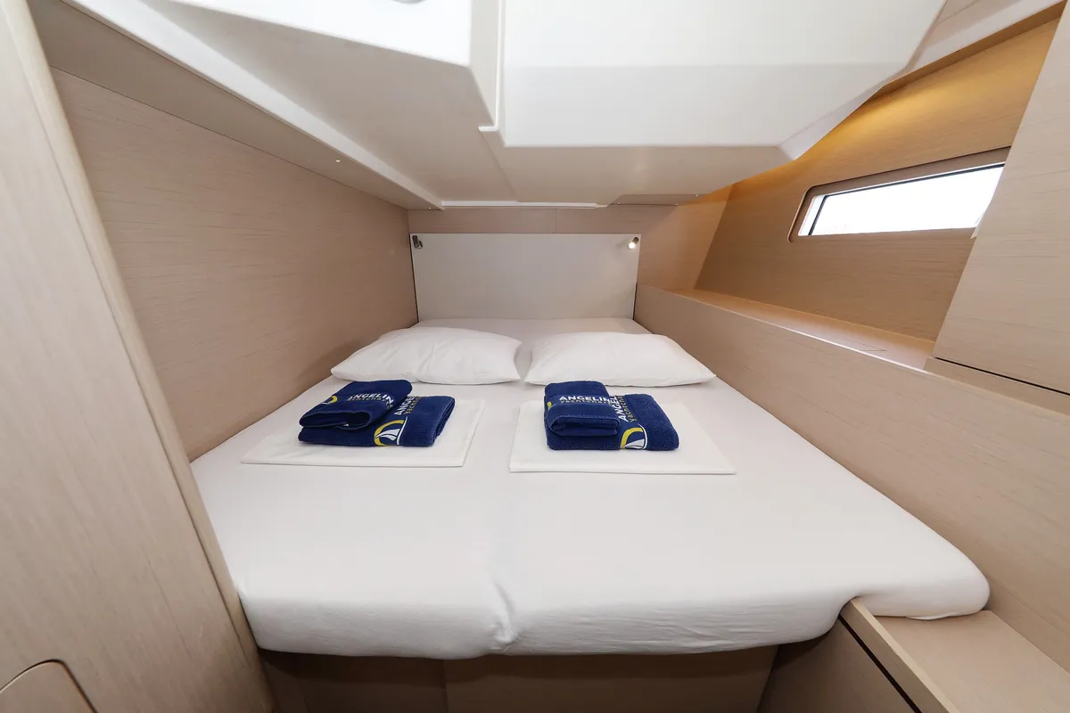 Deck of Jupiter, a Beneteau Oceanis 51.1 sailboat at Grad Biograd na Moru, Croatia
