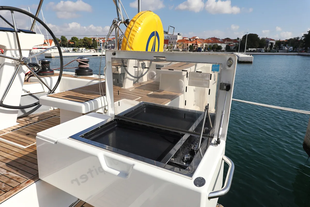 Jupiter, a Beneteau Oceanis 51.1 sailboat at Grad Biograd na Moru, Croatia
