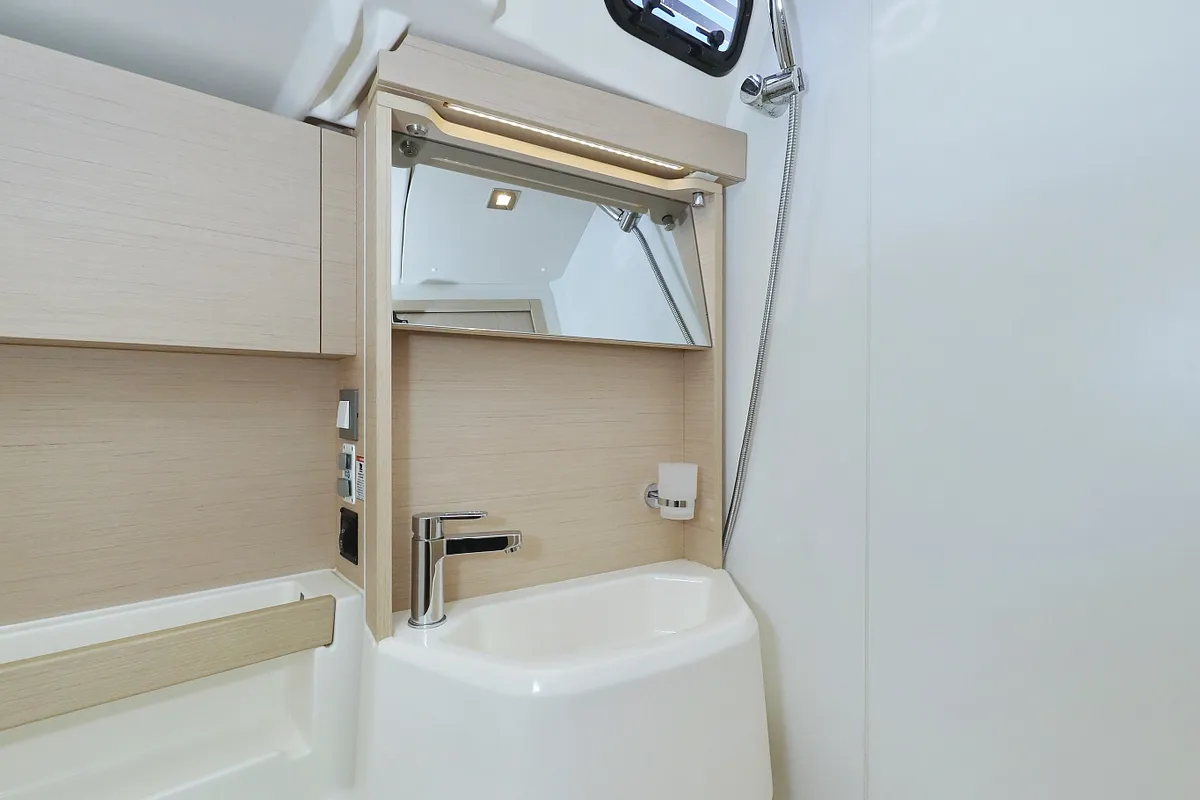 Cabin on Jupiter, a Beneteau Oceanis 51.1 sailboat at Grad Biograd na Moru, Croatia