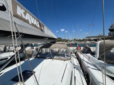 Kos 47.1, a Beneteau Oceanis 47 sailboat at Athens, Greece