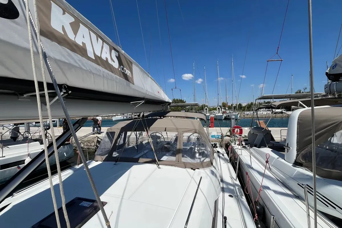 Kos 47.1, a Beneteau Oceanis 47 sailboat at Athens, Greece