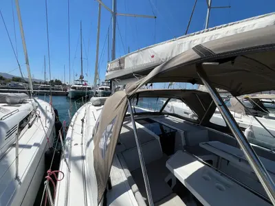 Kos 47.1, a Beneteau Oceanis 47 sailboat at Athens, Greece