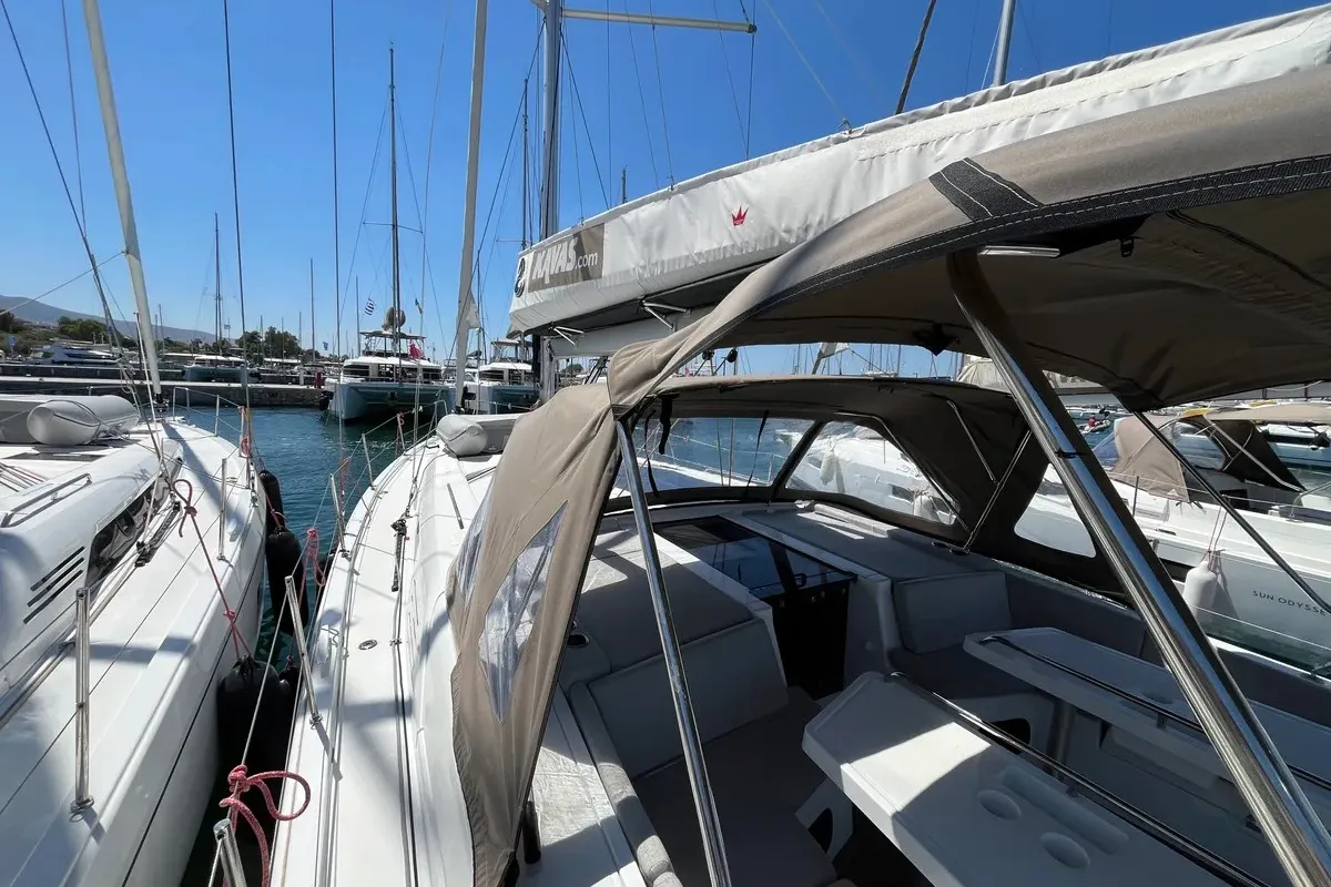 Kos 47.1, a Beneteau Oceanis 47 sailboat at Athens, Greece