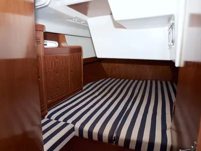 Cabin on Mosca, a Beneteau First 47.7 sailboat at Skradin, Croatia