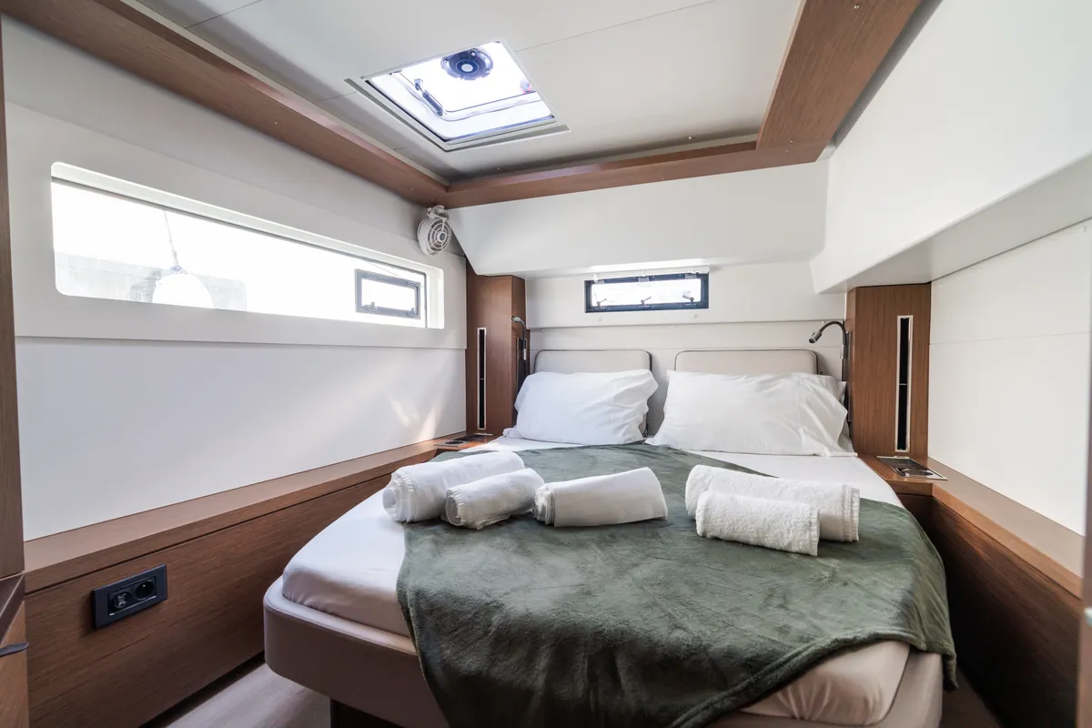 Cabin on MareAmare - Premium line, a Lagoon 46 catamaran at Capo d'Orlando, Italy