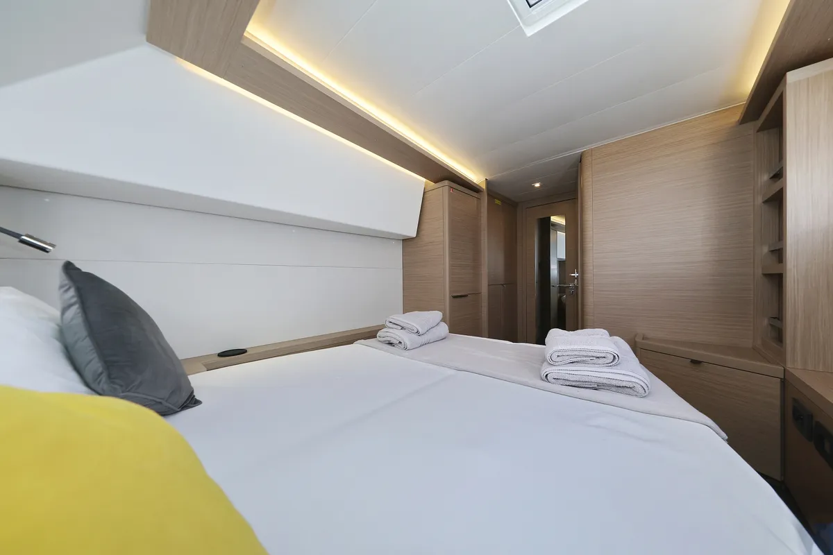 Cabin on Guilty Pleasure, a Lagoon 46 catamaran at Općina Sukošan, Croatia
