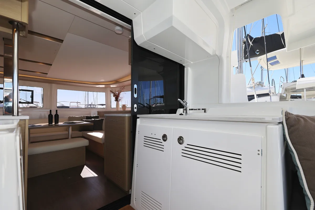 Galley of Guilty Pleasure, a Lagoon 46 catamaran at Općina Sukošan, Croatia