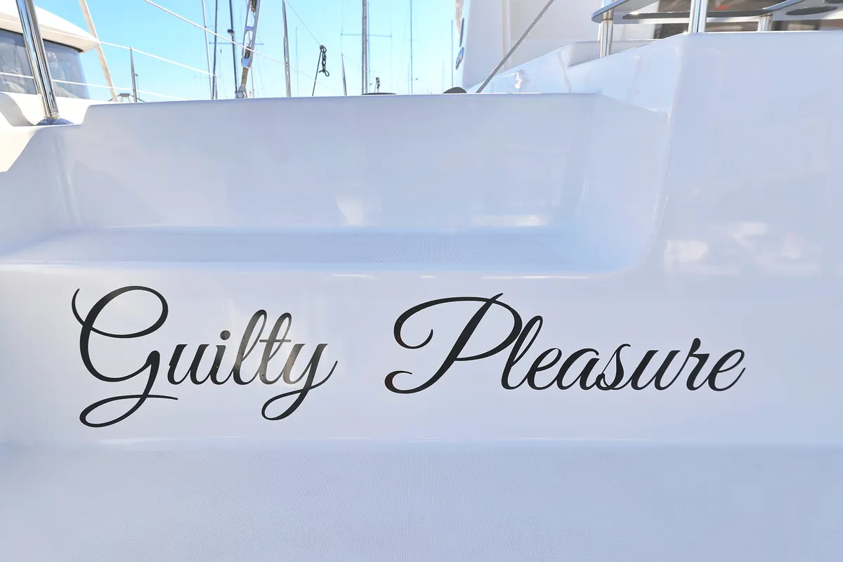 Guilty Pleasure, a Lagoon 46 catamaran at Općina Sukošan, Croatia