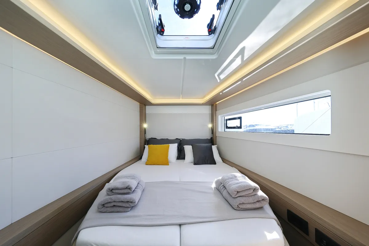 Cabin on Guilty Pleasure, a Lagoon 46 catamaran at Općina Sukošan, Croatia