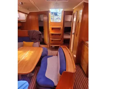 Salon of Denise, a Bavaria 46 sailboat at Municipal Unit of Ellomenos, Greece